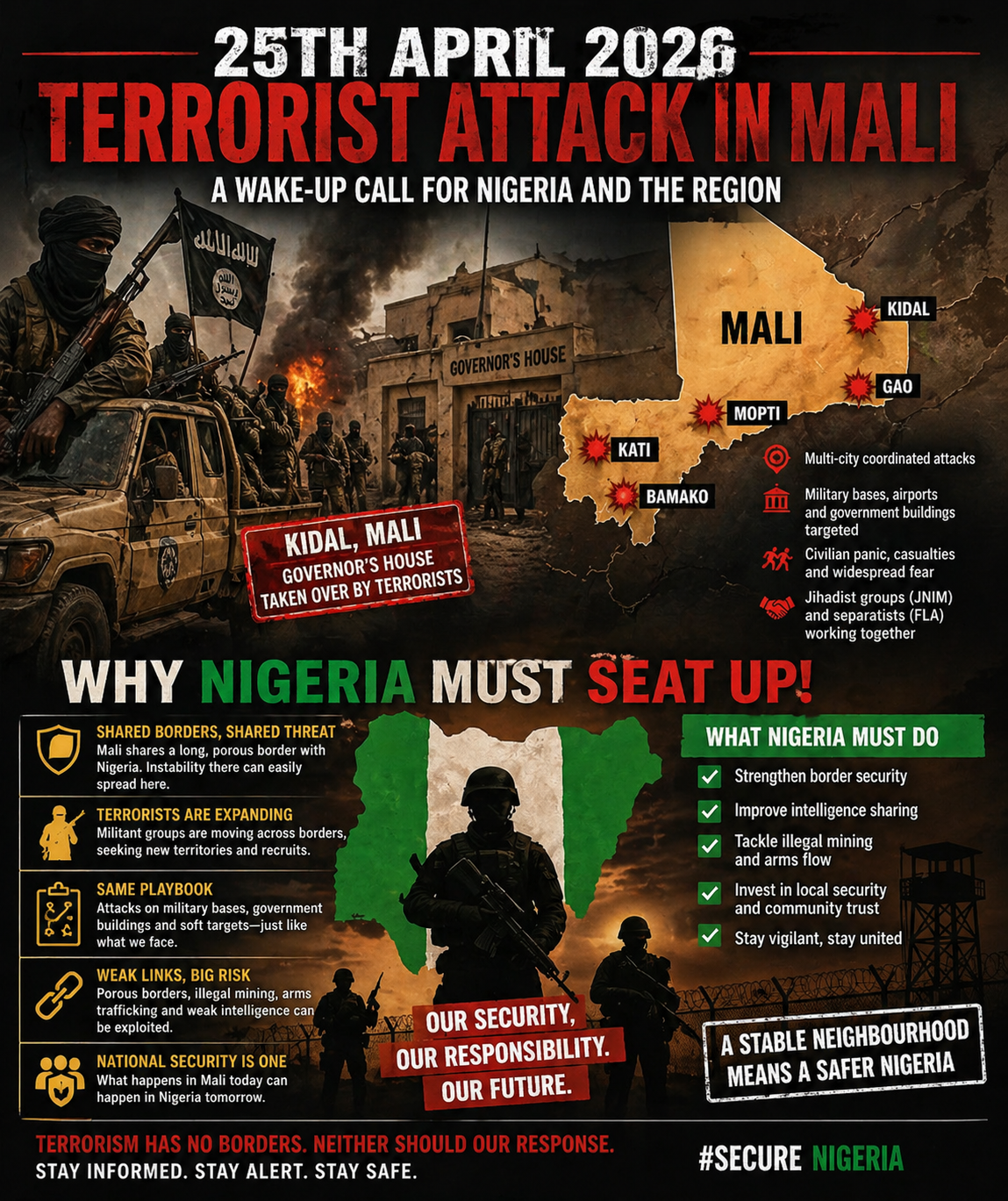 MALI TODAY,  NIGERIA TOMORROW? LESSONS FROM TODAY'S MALI TERRORIST ATTACK