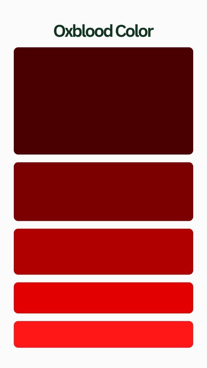 How to get oxblood colour paint production